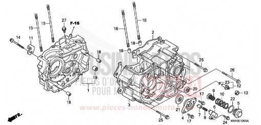 CARTER MOTEUR XR125L3 de 2003
